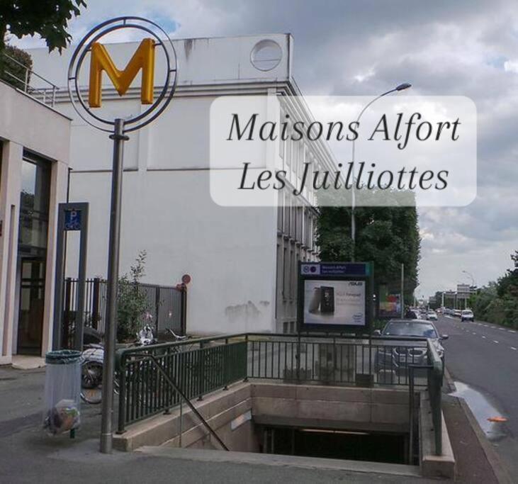 Escale-Marne Fr - 102 - Free Parking - Free Luggage Storage - All Equipped - Linen Included - Washing Machine - 10Mn Walk Metro 8 - Rer A - Panoramic View - From 1 To 4 Guests เมซง-อัลฟอร์ ภายนอก รูปภาพ