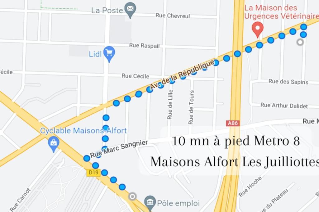 Escale-Marne Fr - 102 - Free Parking - Free Luggage Storage - All Equipped - Linen Included - Washing Machine - 10Mn Walk Metro 8 - Rer A - Panoramic View - From 1 To 4 Guests เมซง-อัลฟอร์ ภายนอก รูปภาพ