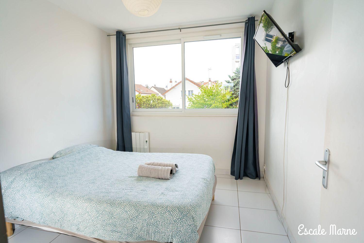 Escale-Marne Fr - 102 - Free Parking - Free Luggage Storage - All Equipped - Linen Included - Washing Machine - 10Mn Walk Metro 8 - Rer A - Panoramic View - From 1 To 4 Guests เมซง-อัลฟอร์ ภายนอก รูปภาพ