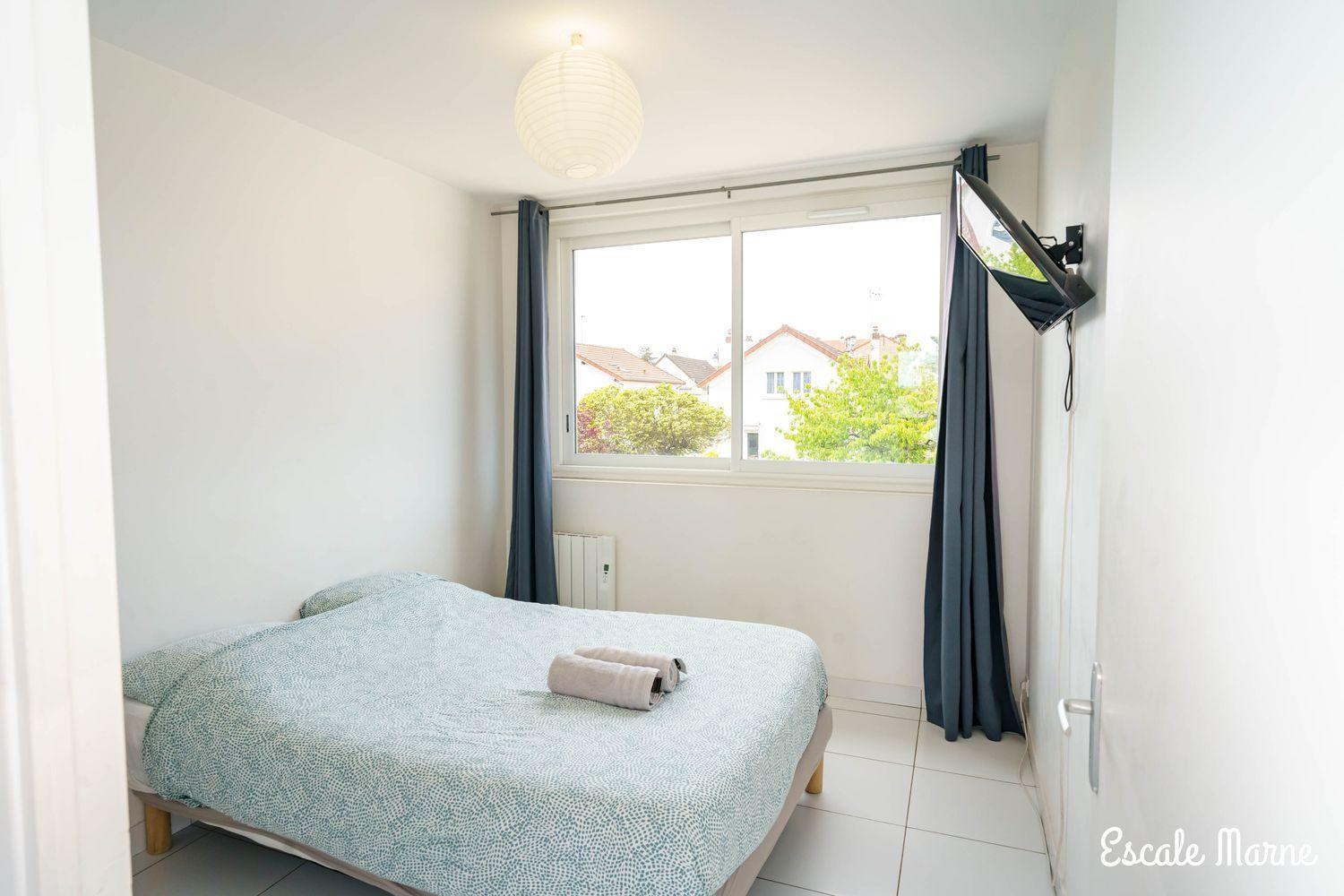 Escale-Marne Fr - 102 - Free Parking - Free Luggage Storage - All Equipped - Linen Included - Washing Machine - 10Mn Walk Metro 8 - Rer A - Panoramic View - From 1 To 4 Guests เมซง-อัลฟอร์ ภายนอก รูปภาพ