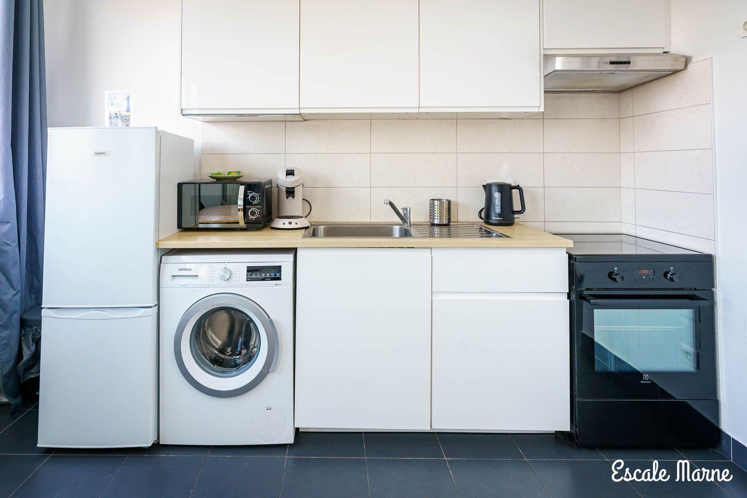 Escale-Marne Fr - 102 - Free Parking - Free Luggage Storage - All Equipped - Linen Included - Washing Machine - 10Mn Walk Metro 8 - Rer A - Panoramic View - From 1 To 4 Guests เมซง-อัลฟอร์ ภายนอก รูปภาพ